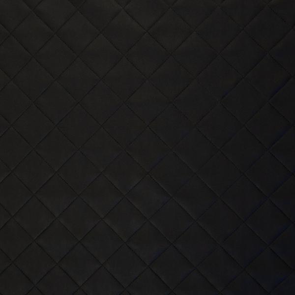 Kunstleder Debbie in Steppoptik Schwarz von Swafing